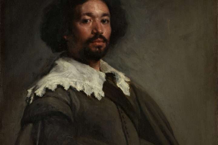 ritratto del pittore Diego Velazquez in cui raffigura il suo schiavo juan de pareja,