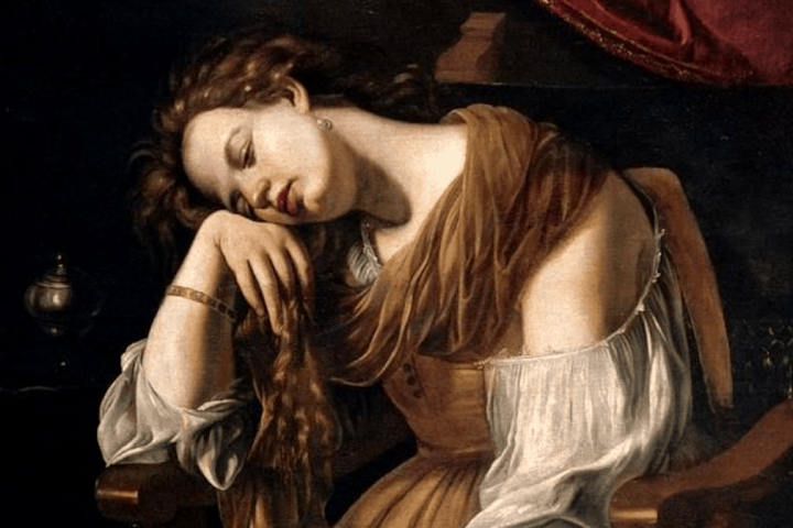 Artemisia Gentileschi ritratto di giovane donna